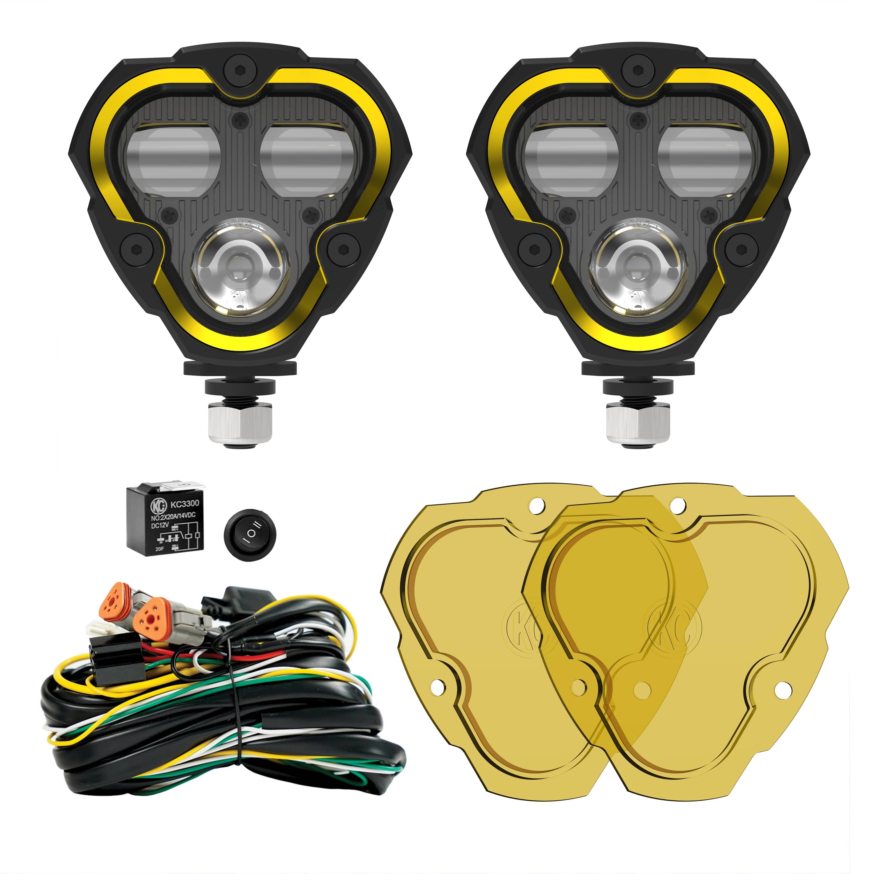 KC HiLiTES 284 FLEX ERA 3 Dual Mode SAE Fog Lights - 2-Light Master Kit KC HiLiTES 284 FLEX ERA 3 Dual Mode SAE Fog Lights - 2-Light Master Kit