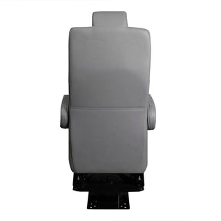 DOT-Rated 18" VIP Captain Seat with Swivel Base |Grey Leather Touch