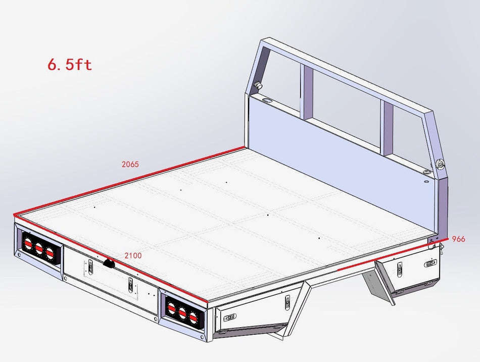6.5' Flatbed Tray