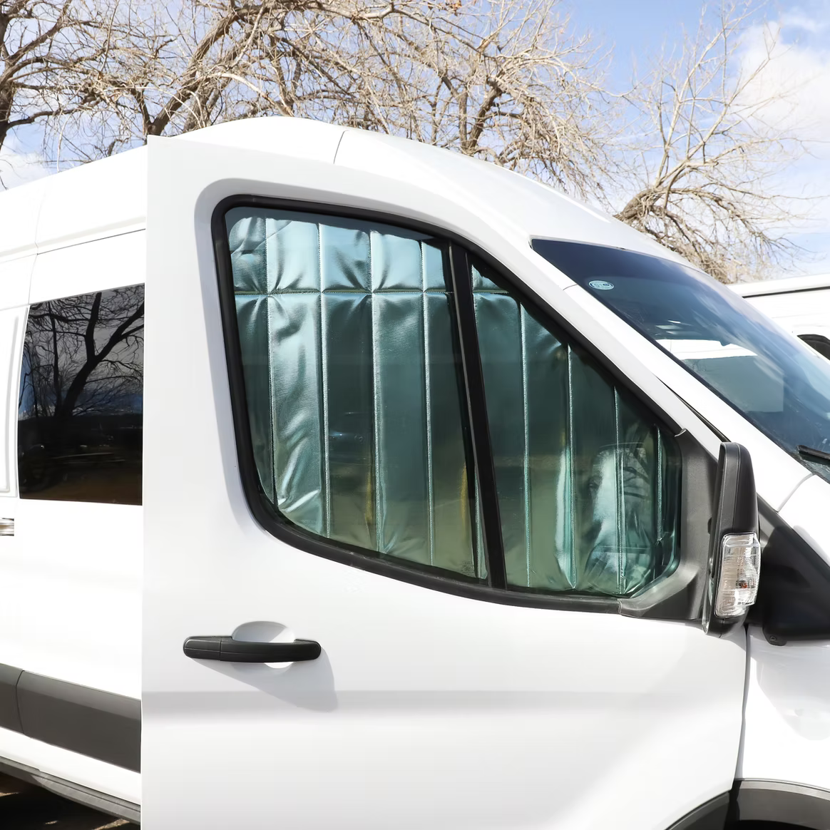Transit Reflective Front Door Window Covers (Pair)