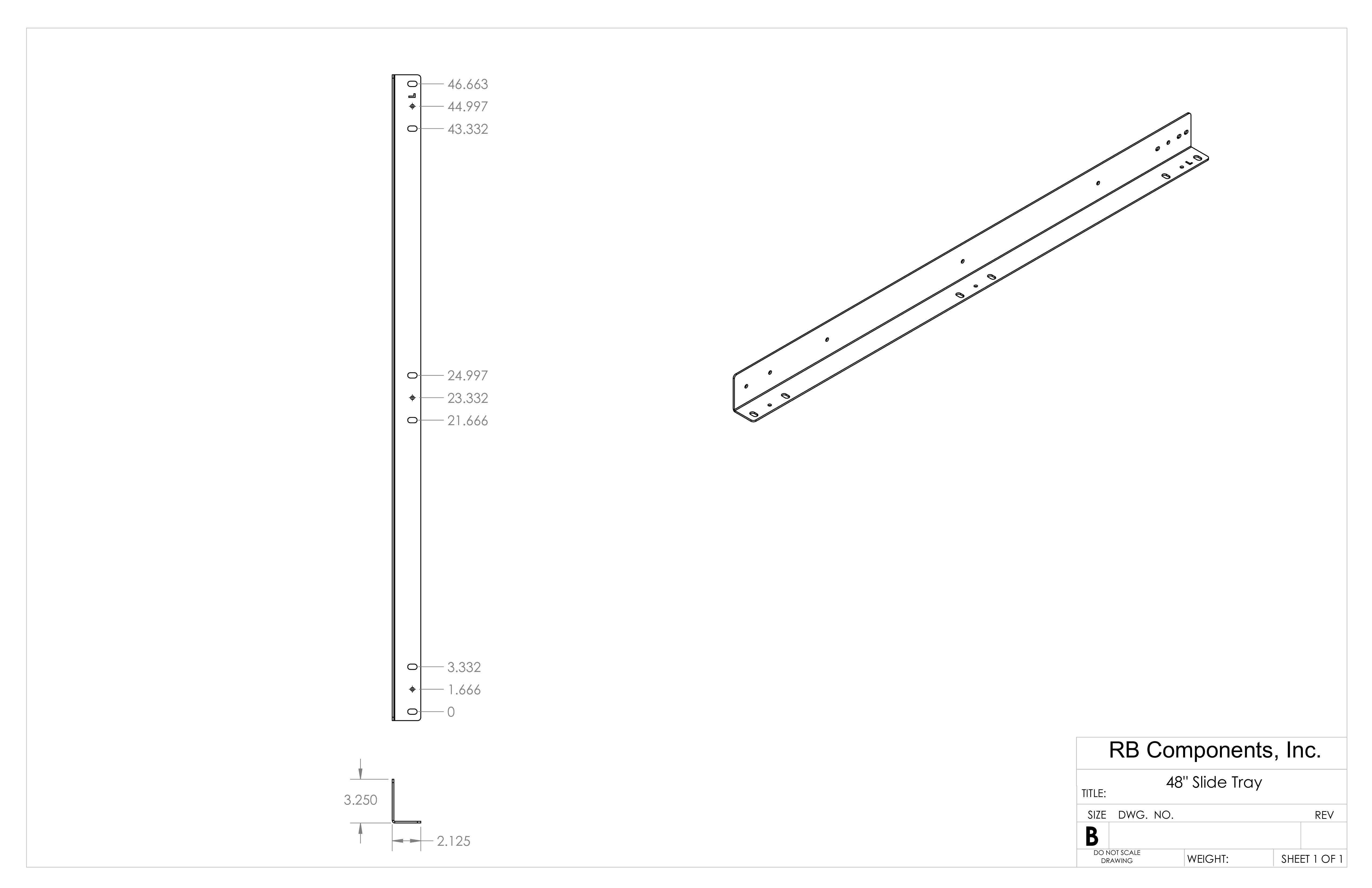 48" DIY SLIDE TRAY KIT