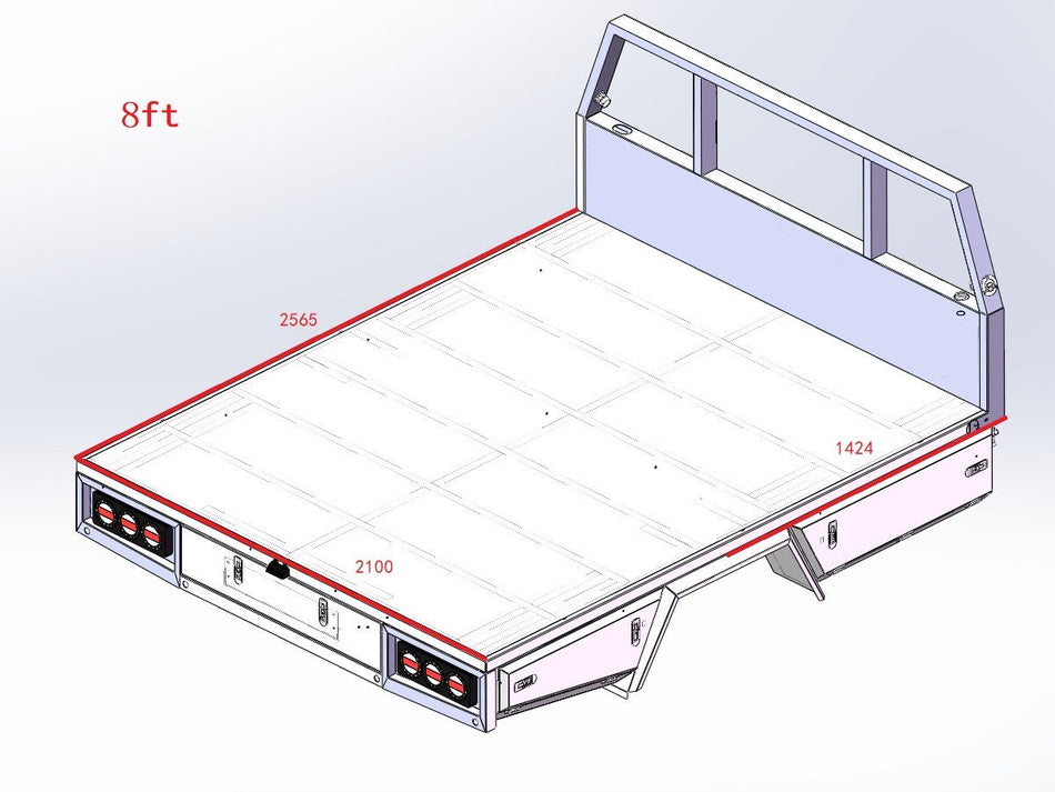 8' Flatbed Tray
