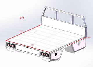 8' Super Duty Flatbed Tray