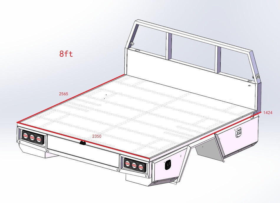 8' Super Duty Flatbed Tray
