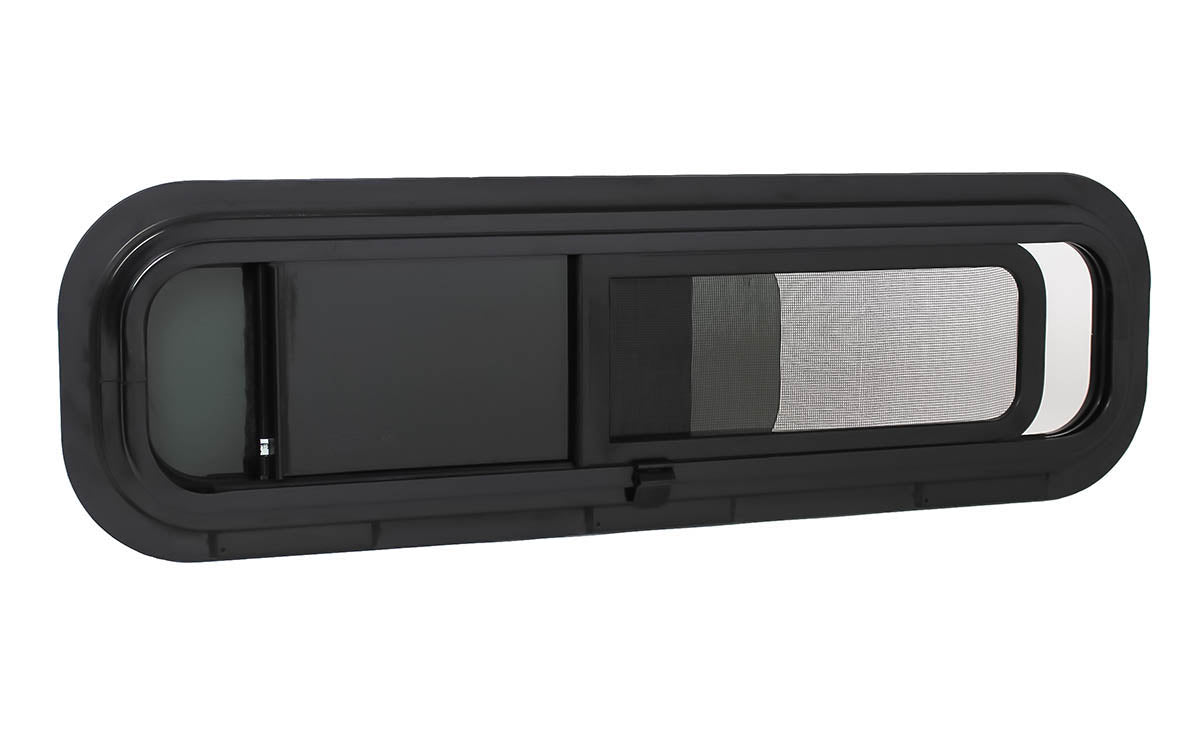 AM Auto Universal-Fit Passenger Side Half-Slider Screened Window 9.4"H x 30.7"W
