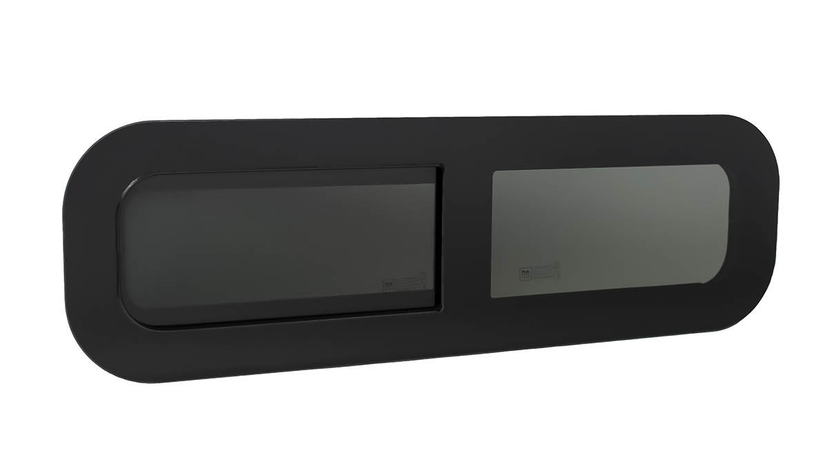 AM Auto Universal-Fit Passenger Side Half-Slider Screened Window 9.4"H x 30.7"W