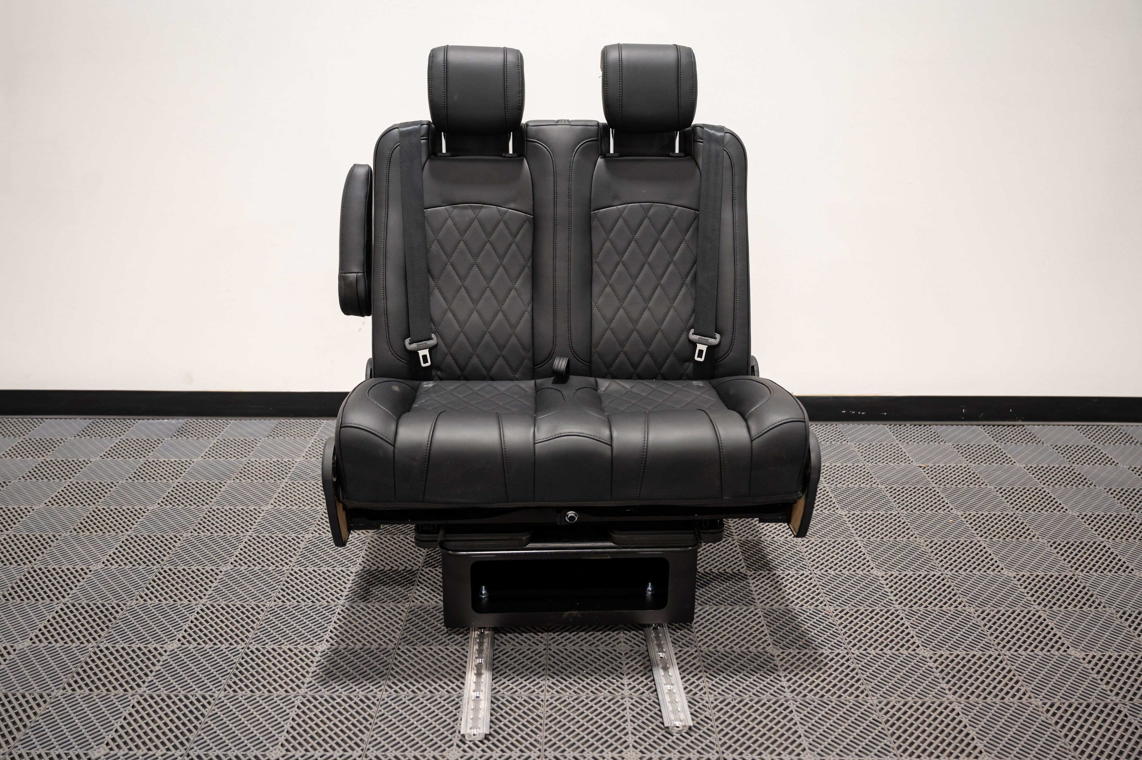 Load video: Dual Fold Double Bench-To-Bed Seat