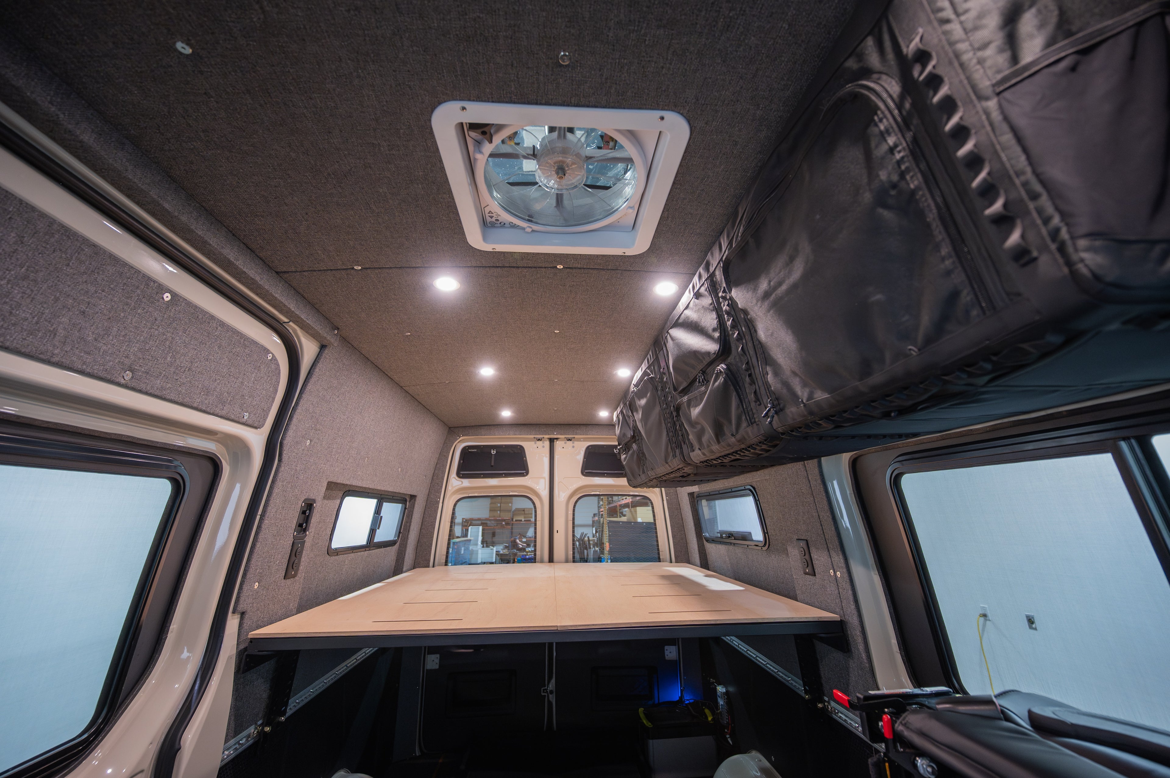 Load video: Mercedes Sprinter 144" Low Roof Interior Panel Kit