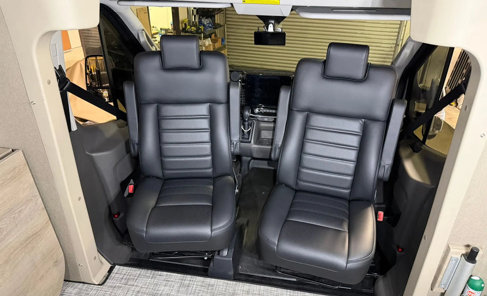 JMG’s Cruiser front seats w/ the Transit adapter kit