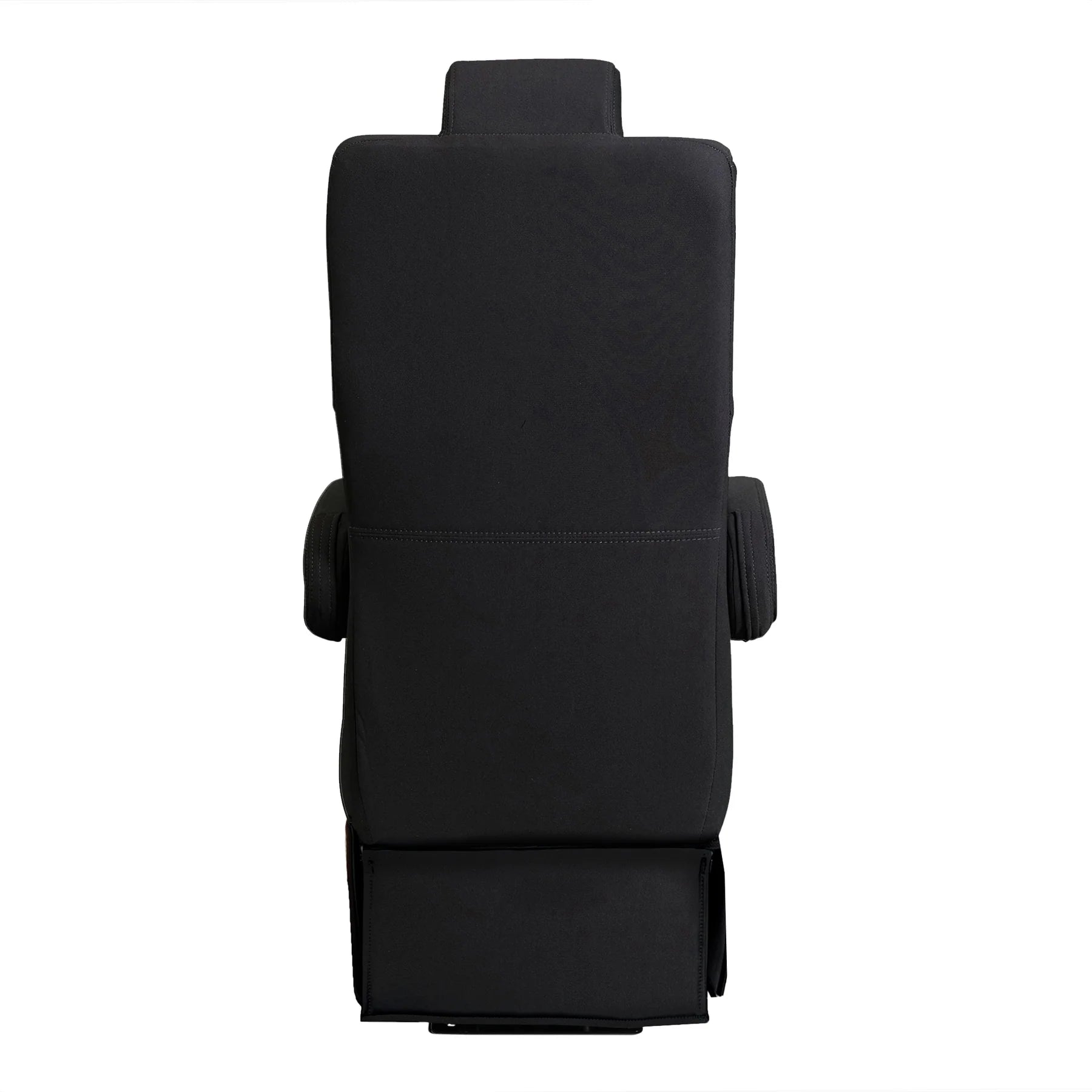 DOT-Rated 18" Commuter Class Captain Seat with Swivel Base | Palazzo Grey Cloth