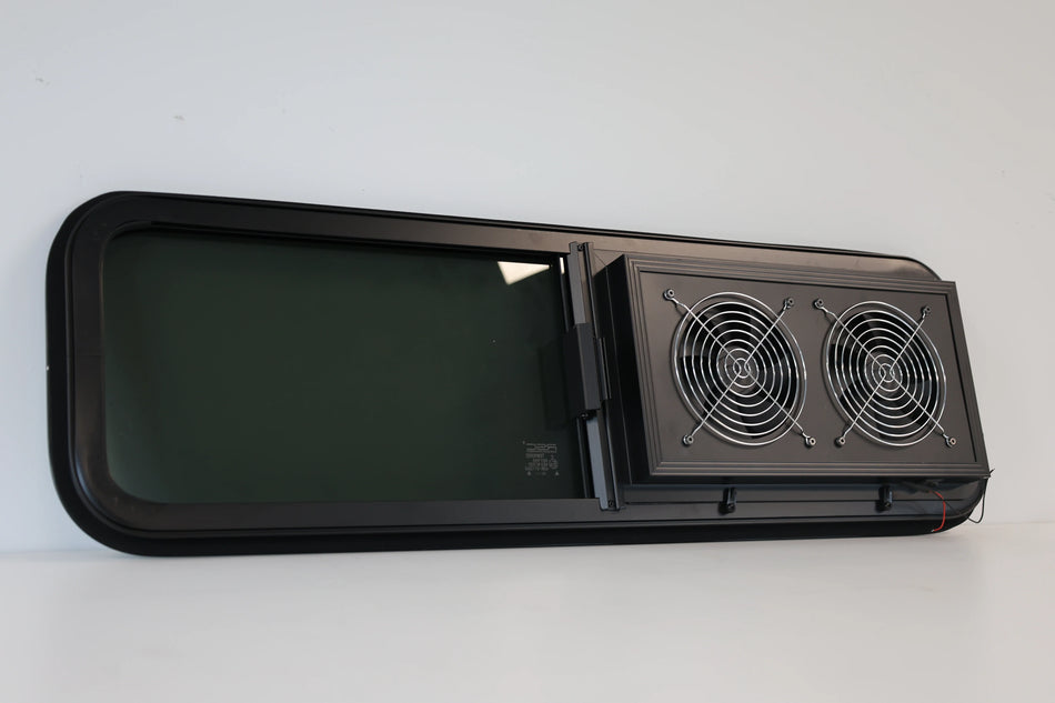 VW1033 Dual-Fan Half Slider Bunk Window