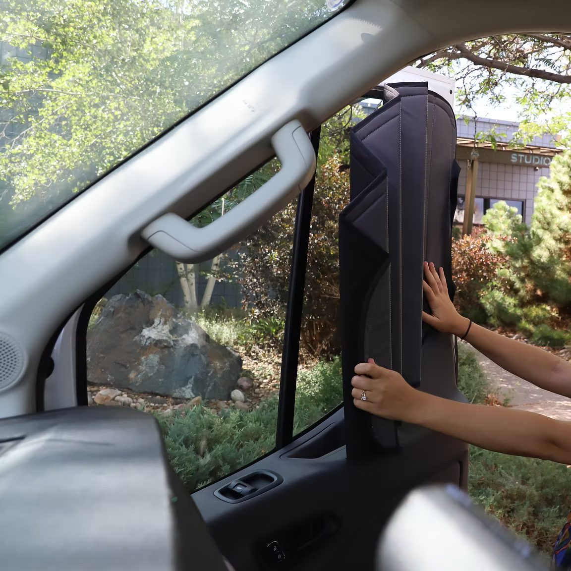Transit Stealth Front Door Window Covers (Pair)