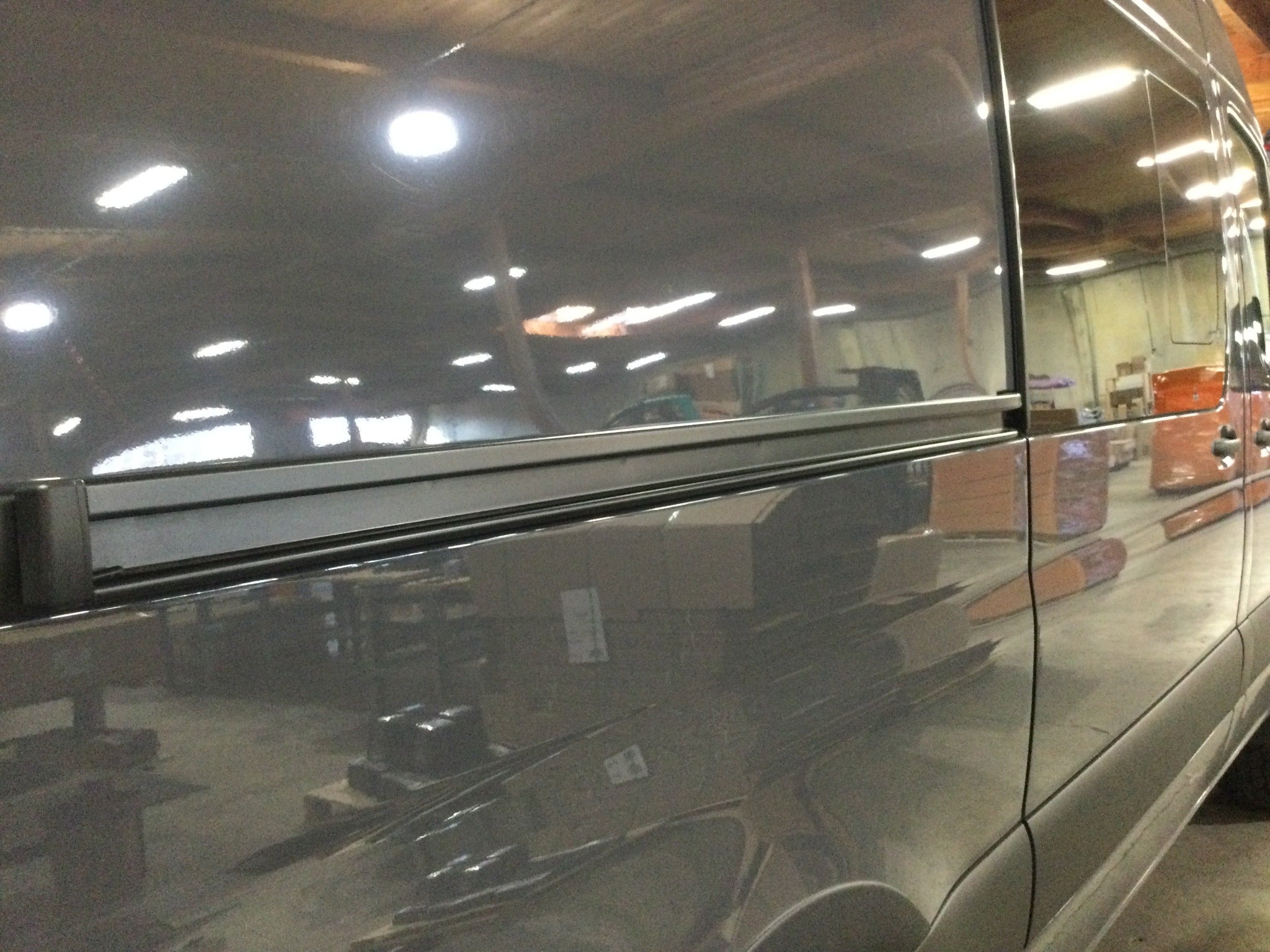 Stealth Black Slider Door Track for Sprinter Cargo & Passenger Vans