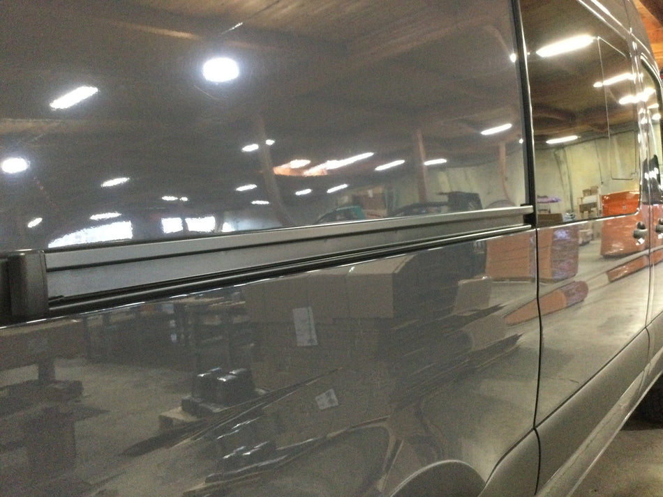 Stealth Black Slider Door Track for Sprinter Cargo & Passenger Vans