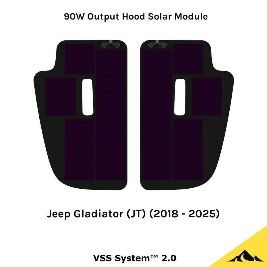 Jeep Gladiator (JT) (2018-2025) | Hood Solar Panel | VSS System™ 2.0