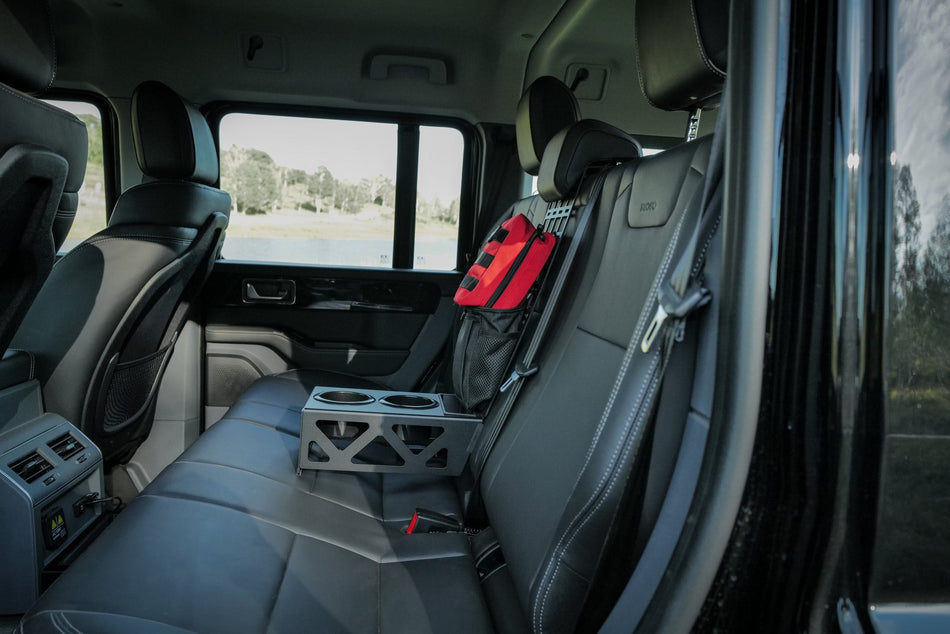 INEOS Grenadier Rear Seat Cup Holder + Storage Tray & MOLLE Panel