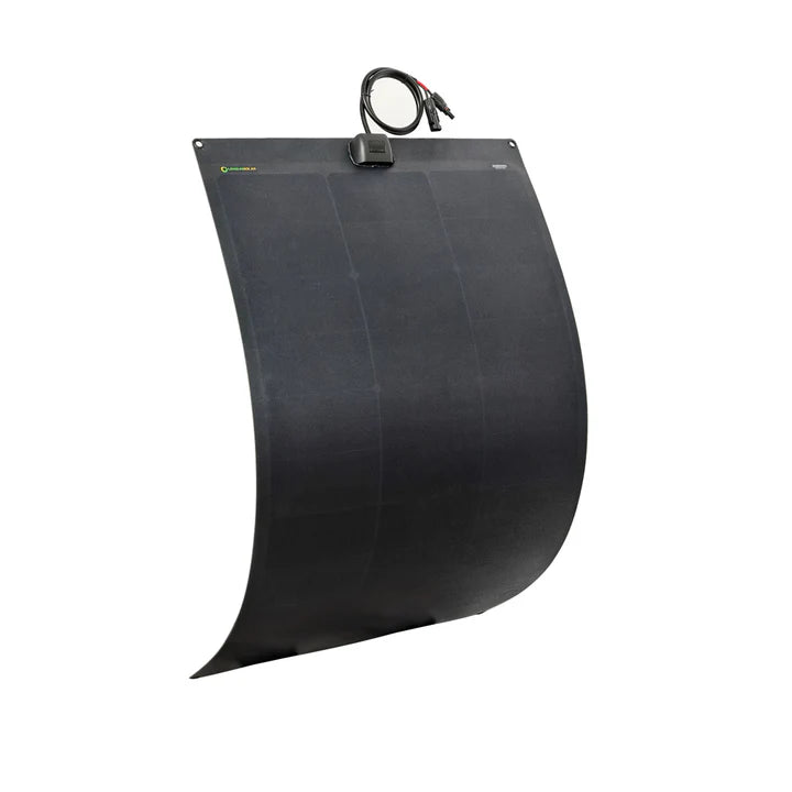 Lensun 125W Full Black Flexible Solar Panel, 25.8% Back Contact Solar Cell