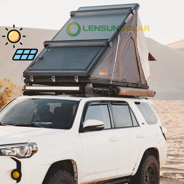 Lensun 240W Full Black Flexible Solar Panel, 25.8% Back Contact Solar Cell