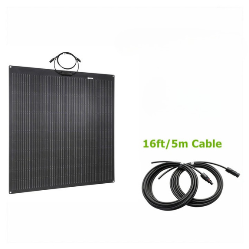 Lensun 200W Flexible Solar Panel, Latest Technology PERC 9BB Solar Cells
