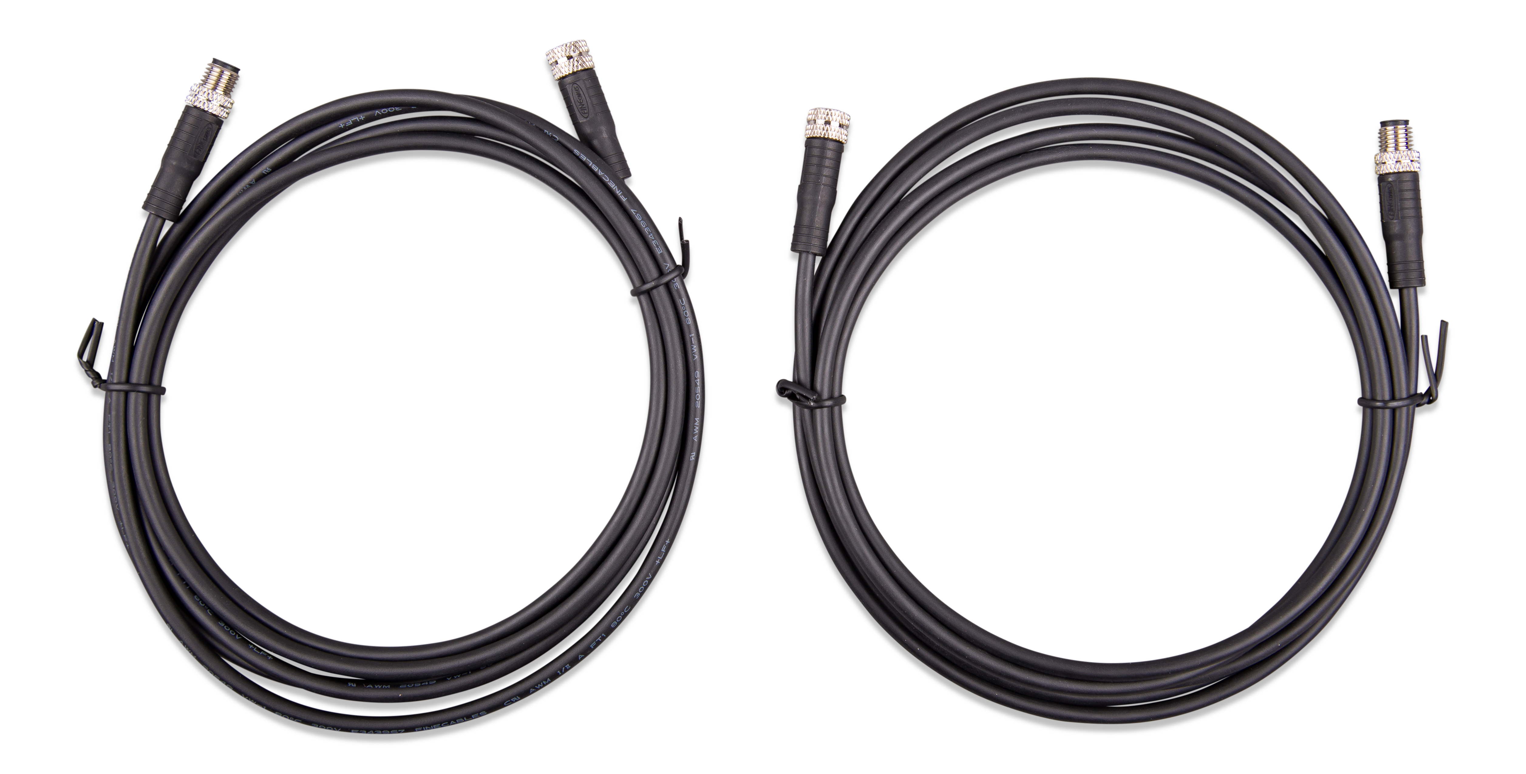 M8 circular connector Male/Female 3 pole cable (bag of 2)