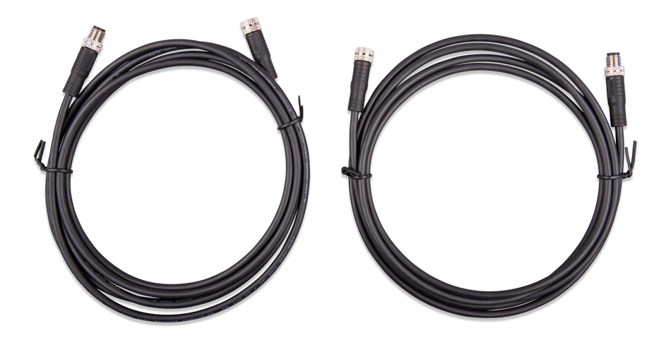 M8 circular connector Male/Female 3 pole cable (bag of 2)