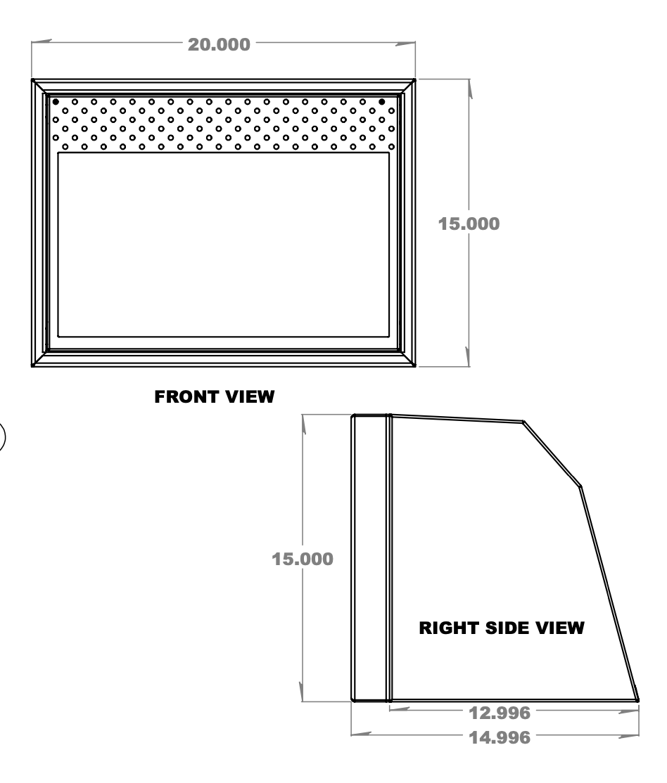 Aluminum Microwave Cabinet