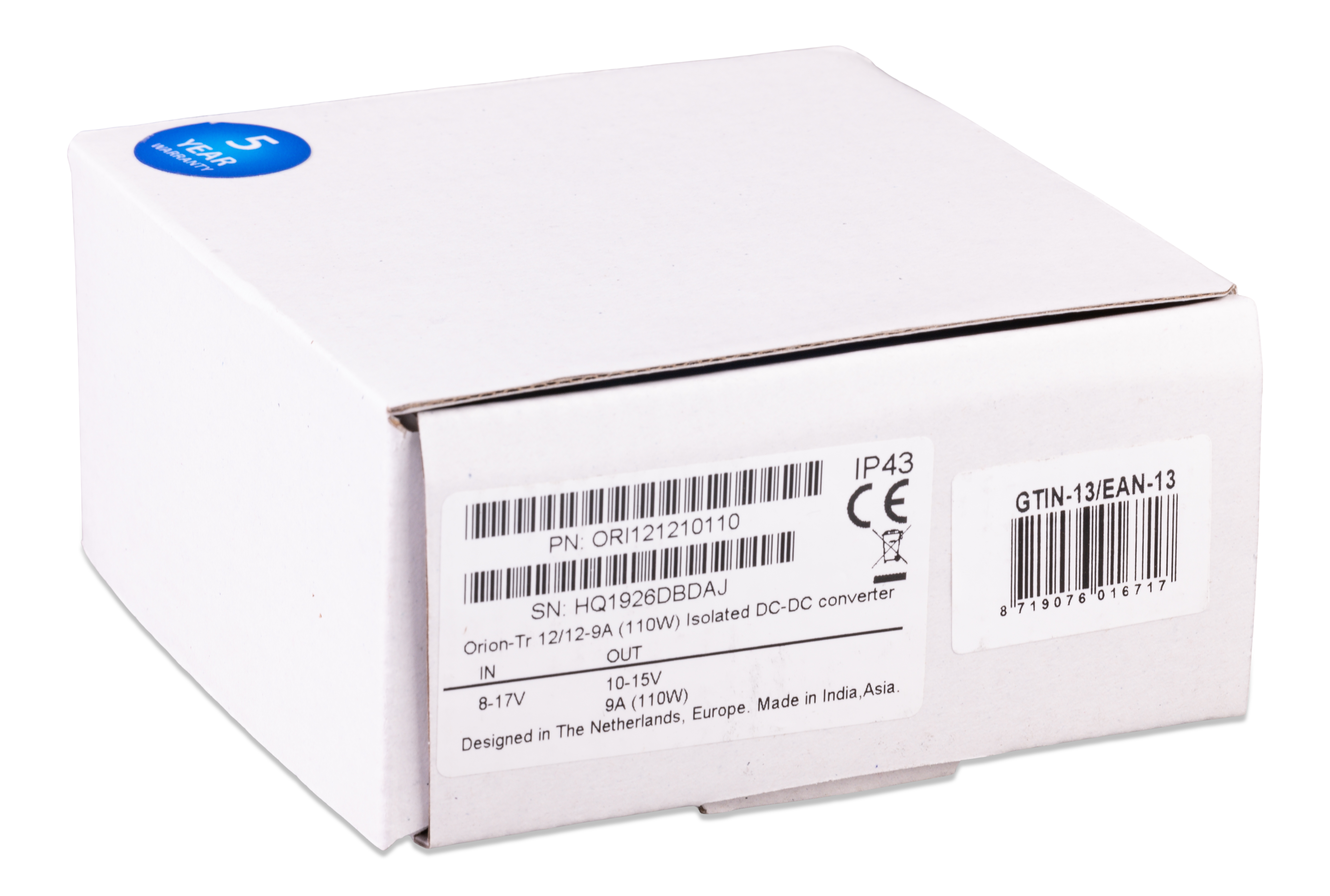 Orion-Tr DC-DC Converters Isolated