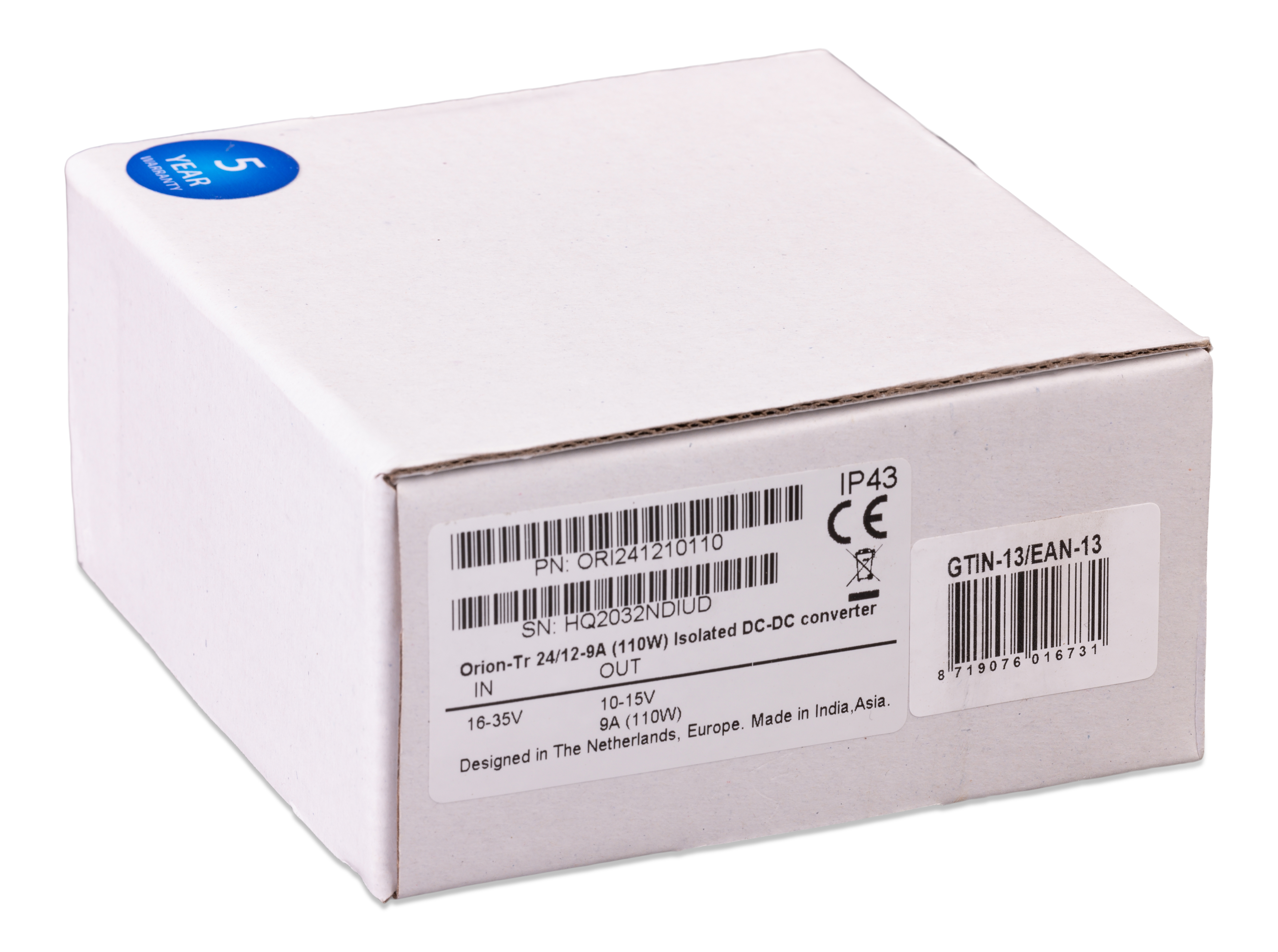 Orion-Tr DC-DC Converters Isolated