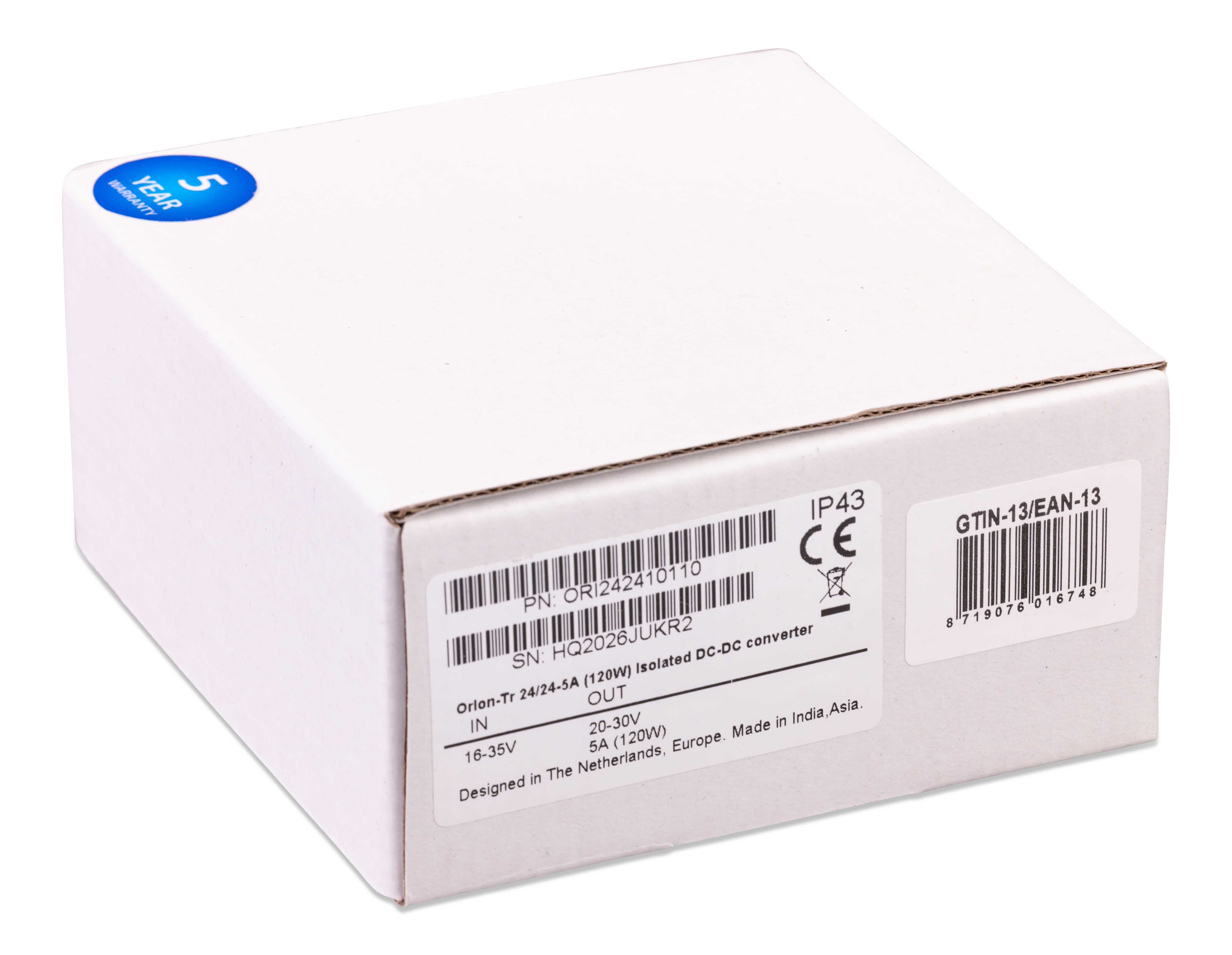 Orion-Tr DC-DC Converters Isolated