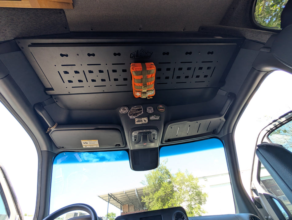 CAtuned Off-Road Mercedes Sprinter Upper Shelf with MOLLE Panel