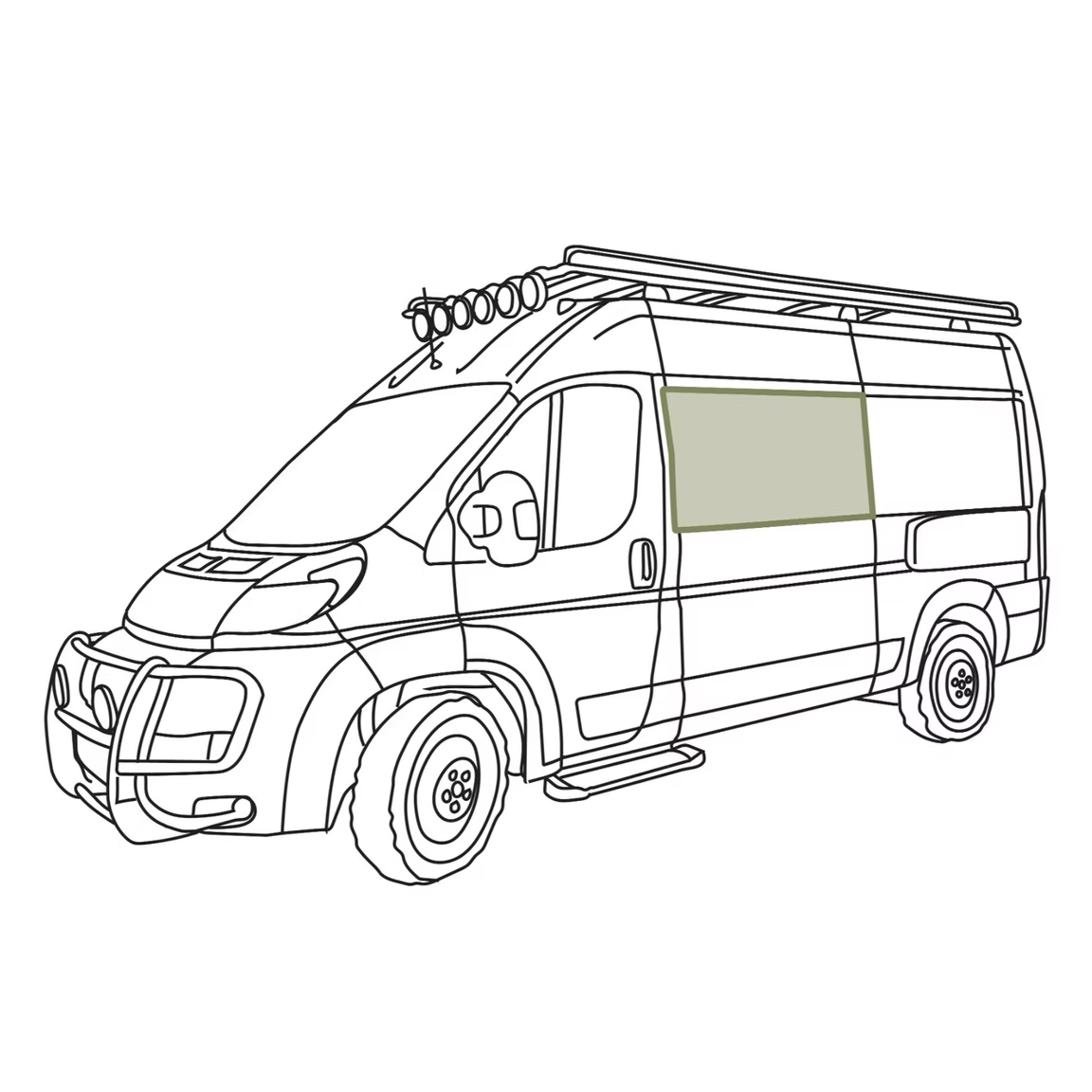 Promaster Stealth Crew Window Cover