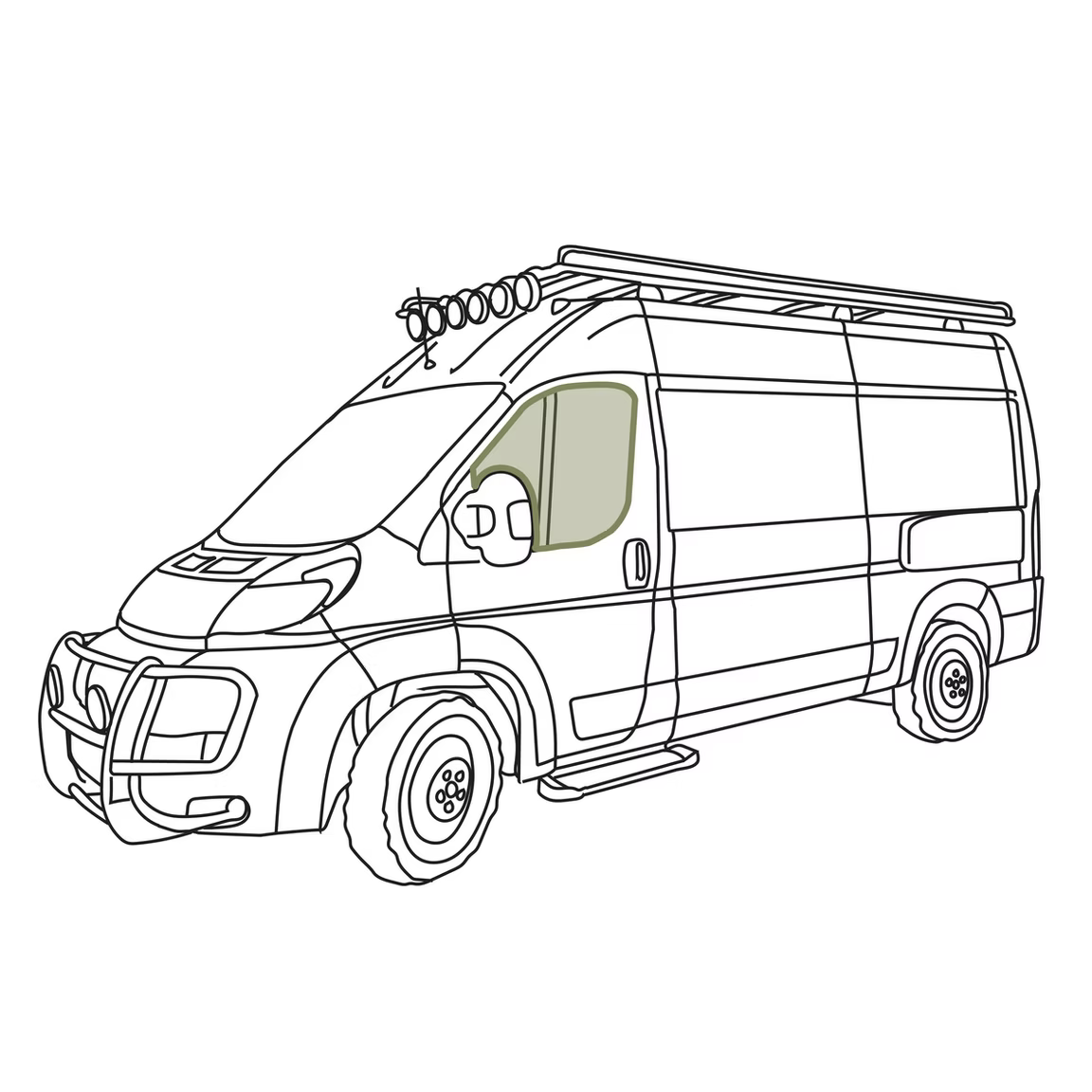 Promaster Stealth Front Door Window Covers (Pair)