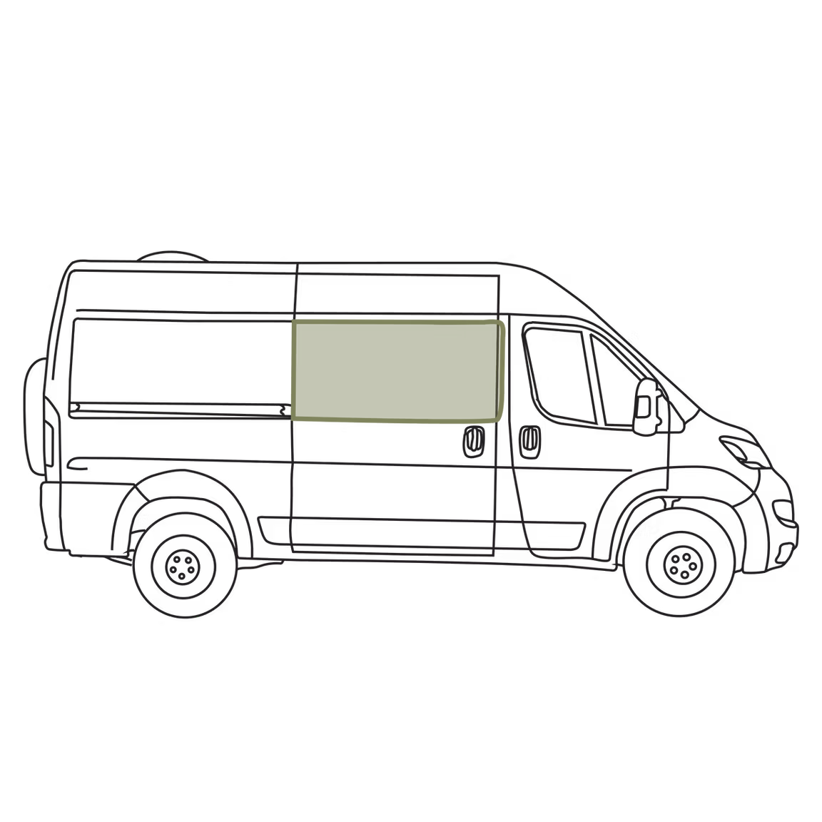 Promaster Stealth Sliding Door Window Cover