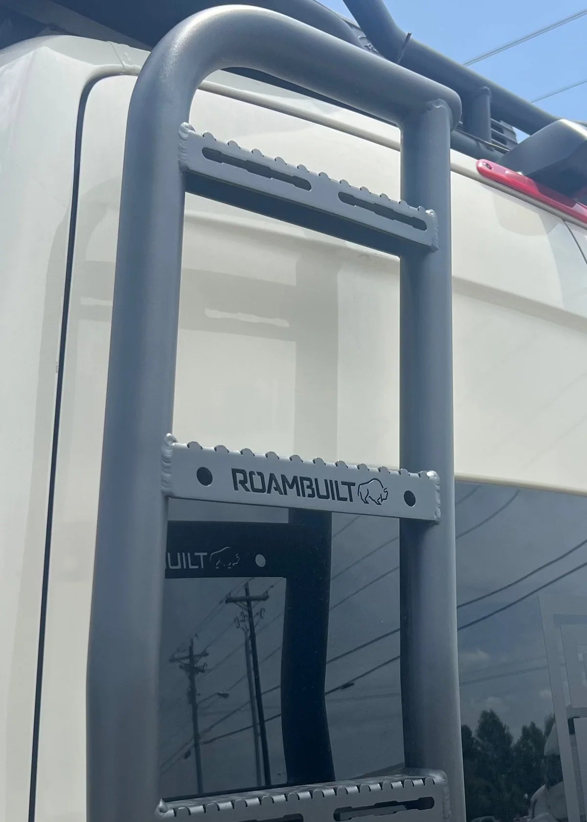 ROAMBUILT Sprinter Driver Side Tire Carrier - Ladder Add-on
