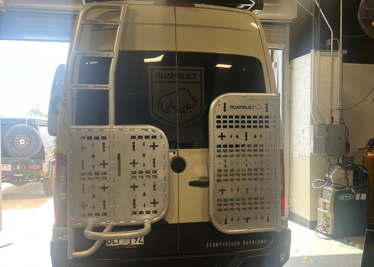 ROAMBUILT Sprinter Driver Side Tire Carrier - Ladder Add-on