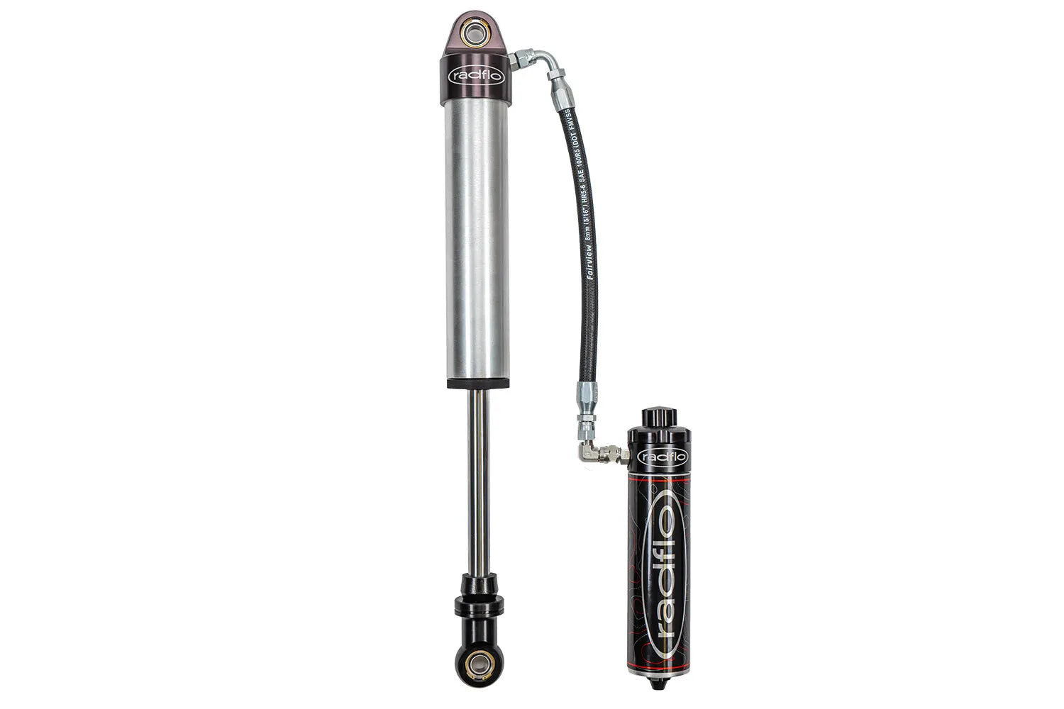 Radflo OE Replacement 2.5 Front Jeep JL For 3-3.5″ Of Lift Height With Remote Reservoir And Dual Speed Compression Adjuster