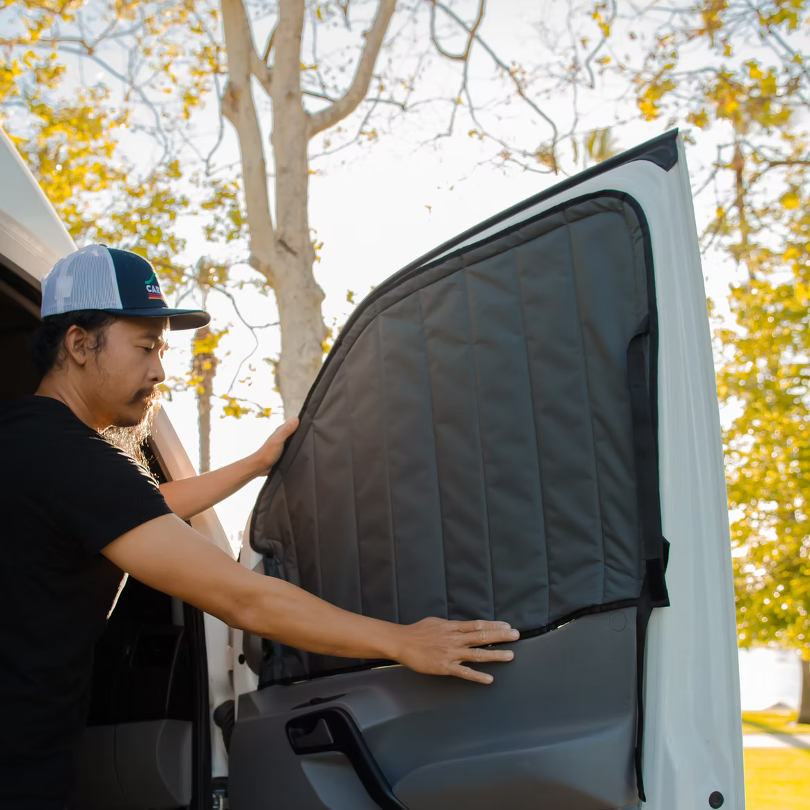 Sprinter Refelective Front Door Window Cover (PAIR)