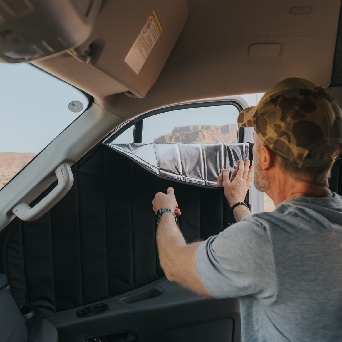 Sprinter Refelective Front Door Window Cover (PAIR)