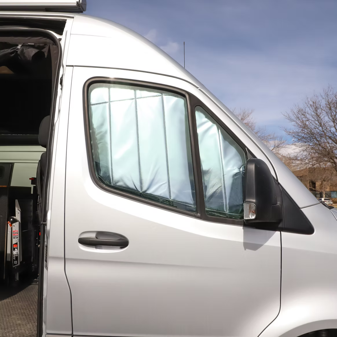 Sprinter Refelective Front Door Window Cover (PAIR)