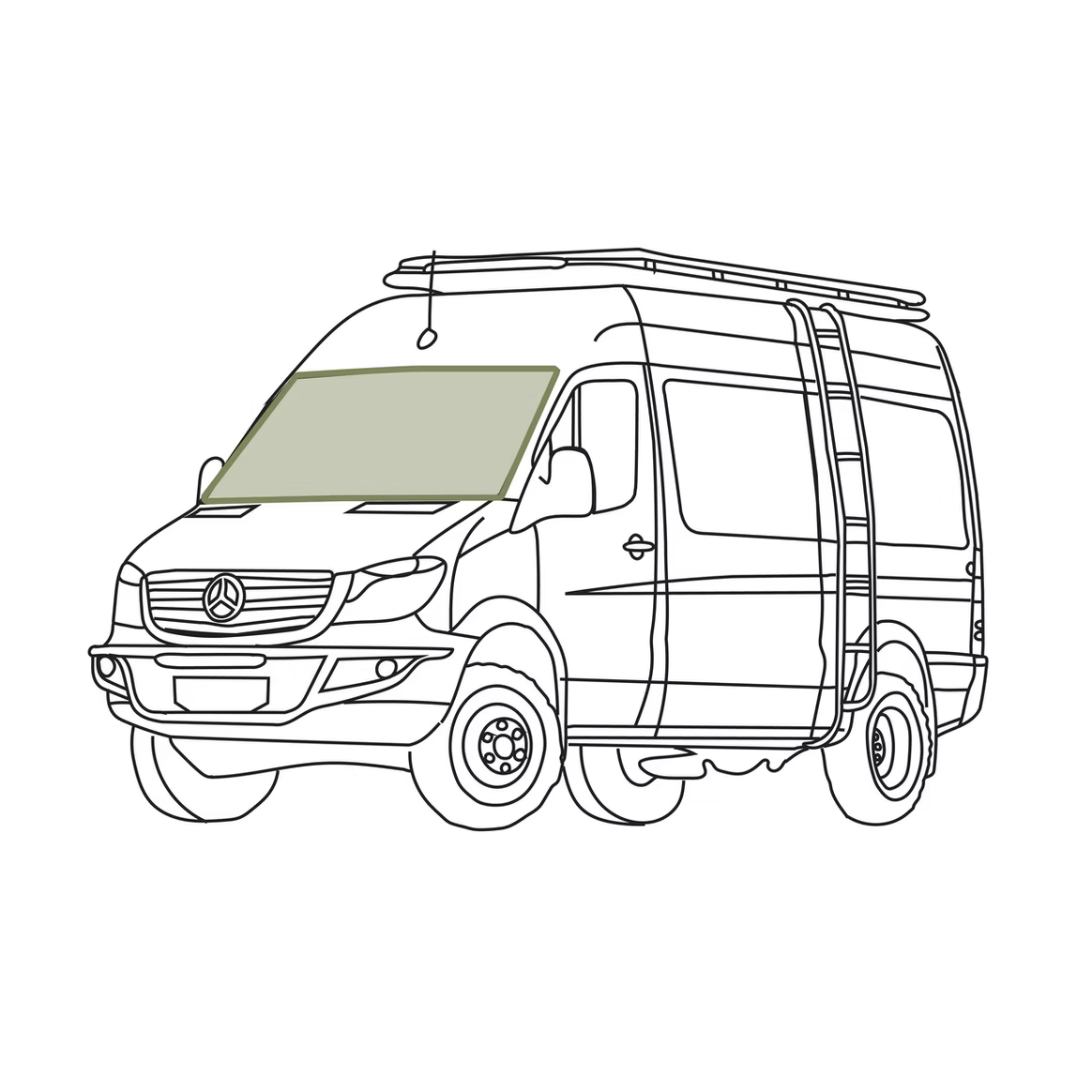 Sprinter Stealth Front Windshield Cover