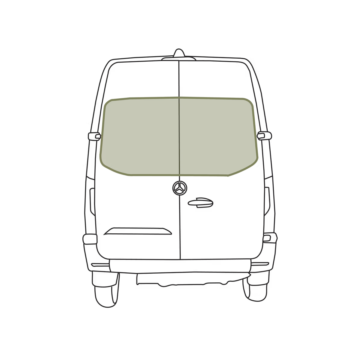 Sprinter Stealth Rear Door Window Covers (PAIR)