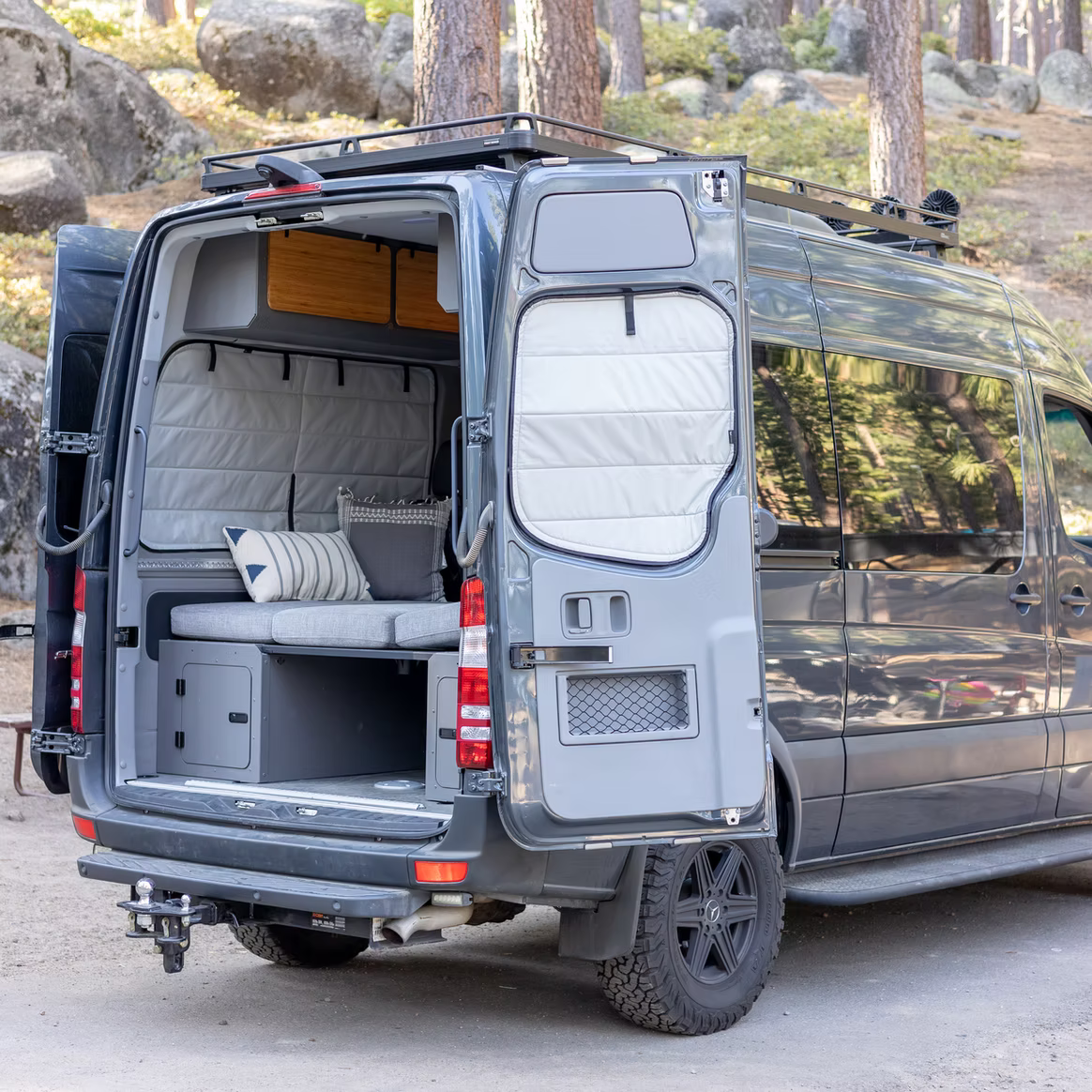 Sprinter Stealth Rear Door Window Covers (PAIR)