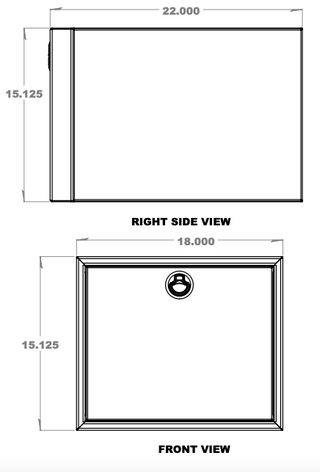 Single Drawer Aluminum Cabinet