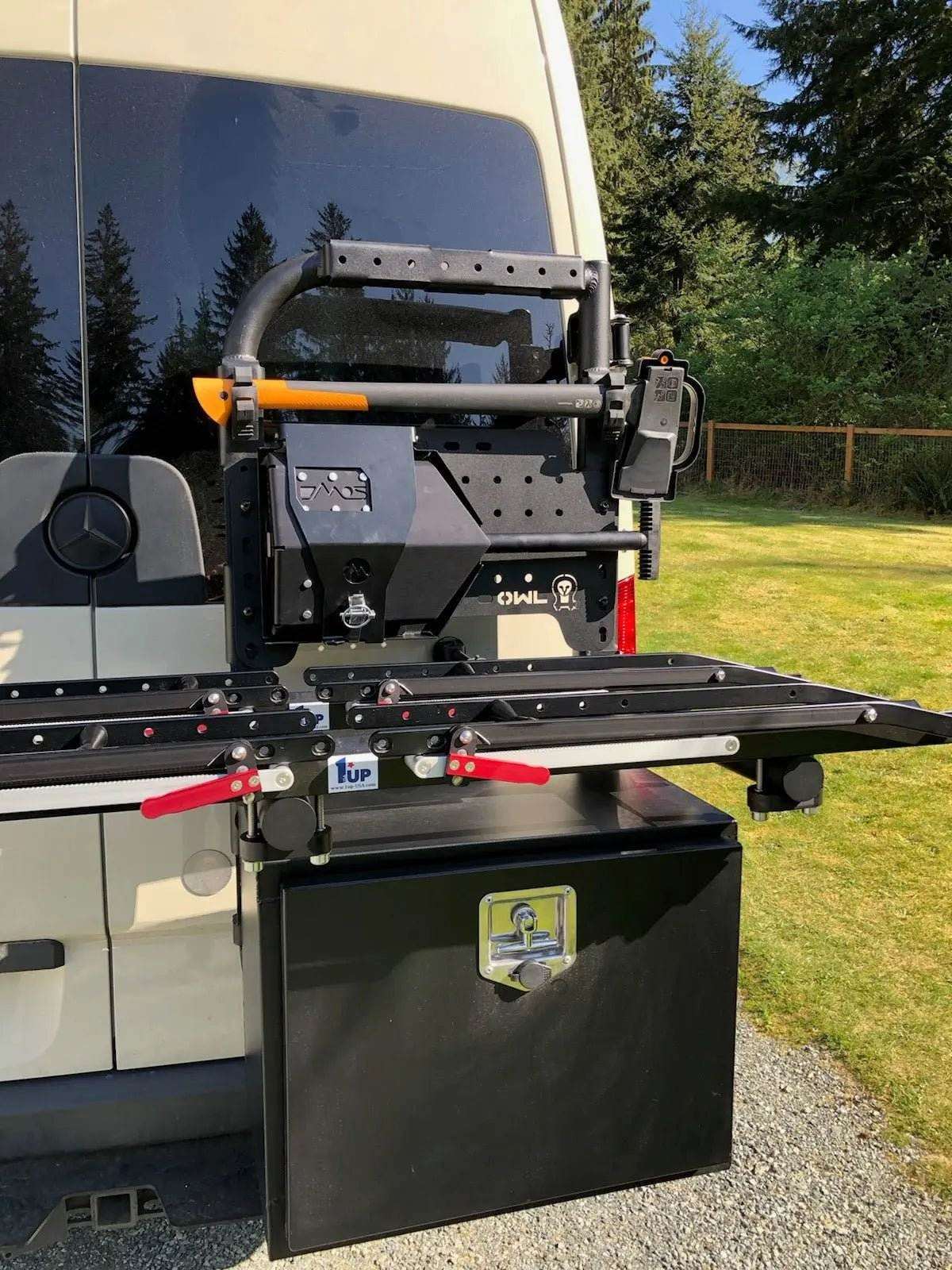 Sprinter Bike Rack and Box Carrier: Rear Door B2 Classic