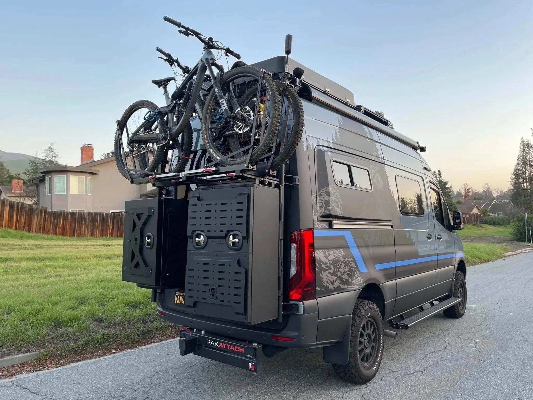 Sprinter Bike Rack and Box Carrier: Rear Door B2 Classic
