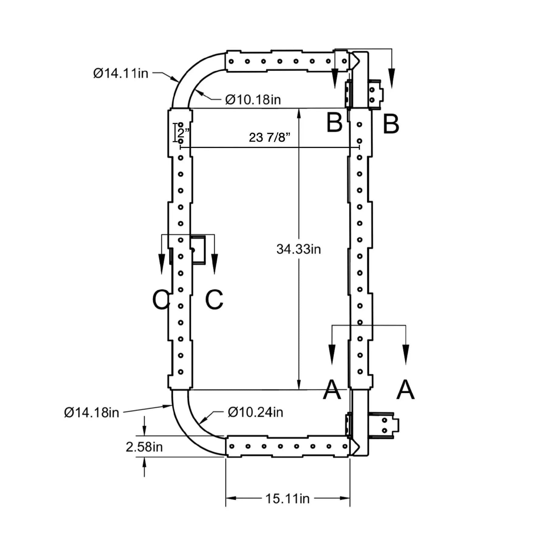 Sprinter Bike Rack and Box Carrier: Rear Door B2 Classic