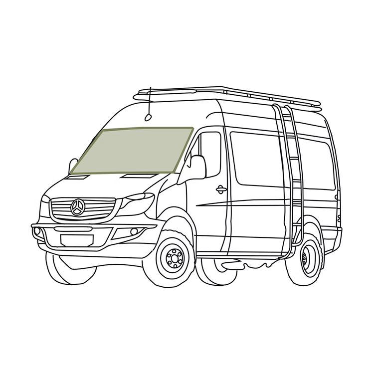 Sprinter Reflective Front Windshield Cover