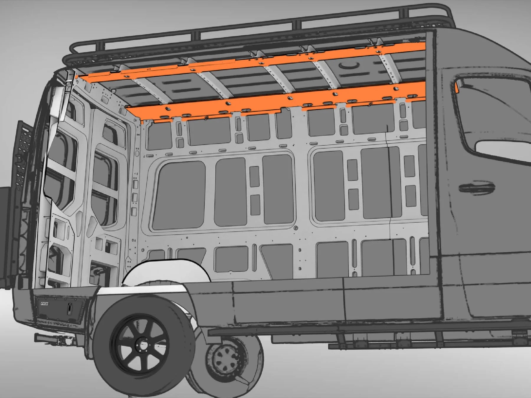 Sprinter Van Ceiling Structure Kit