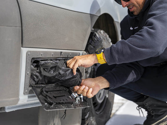Sprinter Rear Storage Lockers – Alpine Van Works, LLC