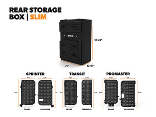 Van Rear Storage Box - Slim